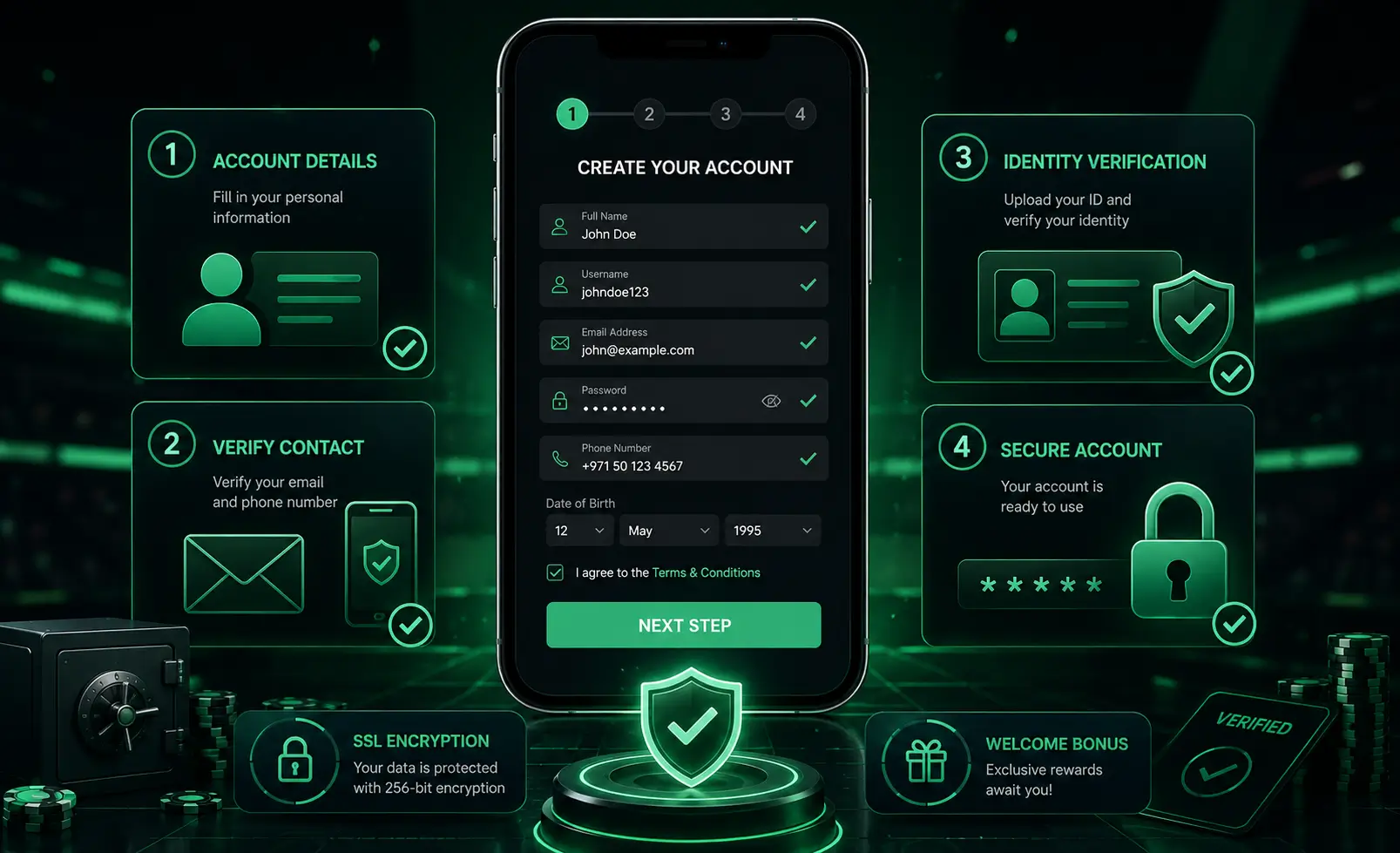 Time4Bets identity and account verification steps